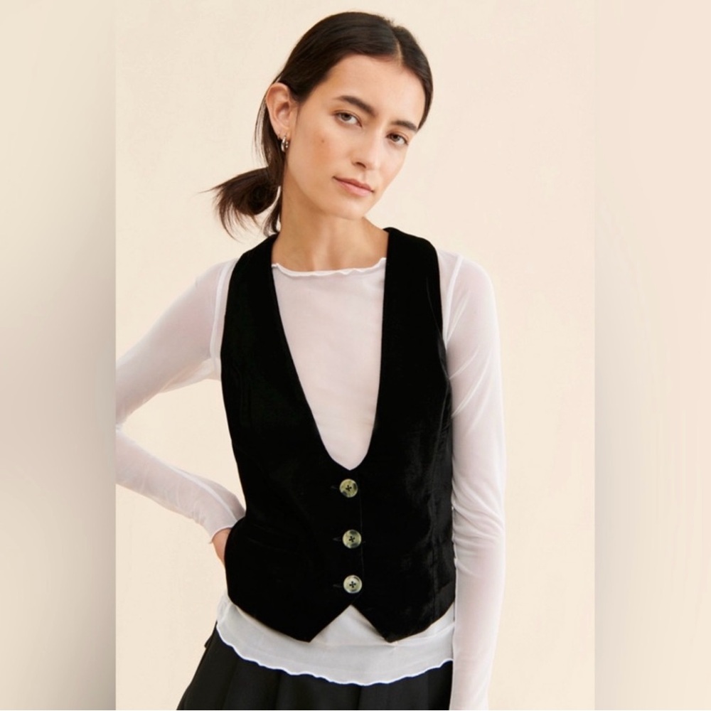Free People We the Free Libby velvet vest - Picture 3 of 4